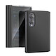 Avizar Étui Clapet Miroir pour Galaxy Z Fold8 Effet Cuir avec Support Mains-Libres - Cet étui sur mesure offre une protection intégrale parfaitement adaptée aux lignes et à l'ouverture pliable du Samsung Galaxy Z Fold8.
