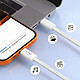 Avis LinQ Câble USB-C vers USB-C PD 60W Charge Rapide 1m avec Éjecteur SIM Inclus Blanc