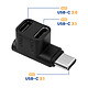 Avis Avizar Mini Répartiteur Double USB-C Coudé 90° Charge 100W 4K 10Gbps
