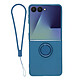 Avizar Coque pour Galaxy Z Flip8 Soft-Touch avec Bague de Support et Dragonne - Conception sur mesure spécifiquement adaptée au Samsung Galaxy Z Flip8, assurant une protection optimale de votre smartphone contre les chocs et les rayures du quotidien.