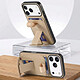 Acheter Avizar Coque pour iPhone 17 Pro Max Effet Tissu avec Support et Porte-Cartes