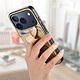 Avizar Coque pour iPhone 17 Pro Effet Tissu avec Support et Porte-Cartes pas cher