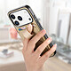 Avizar Coque pour iPhone 17 Pro Max Effet Tissu avec Support et Porte-Cartes pas cher