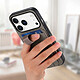 Avizar Coque pour iPhone 17 Pro Max Effet Tissu avec Support et Porte-Cartes pas cher