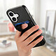 Avizar Coque pour iPhone 17 Effet Tissu avec Support et Porte-Cartes pas cher