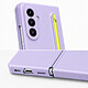 Coque pour Galaxy Z Fold 8 Ultra Intégrale 360° Finition Mat avec Stylet Violet pas cher