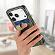 Avizar Coque pour iPhone 17 Pro Max Effet Tissu avec Support et Porte-Cartes pas cher