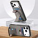 Acheter Avizar Coque pour iPhone 17 Pro Max Effet Tissu avec Support et Porte-Cartes