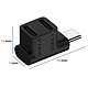 Avizar Mini Répartiteur Double USB-C Coudé 90° Charge 100W 4K 10Gbps pas cher