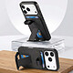 Acheter Avizar Coque pour iPhone 17 Pro Max Effet Tissu avec Support et Porte-Cartes