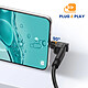 Acheter Avizar Mini Répartiteur Double USB-C Coudé 90° Charge 100W 4K 10Gbps