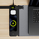 Avis Partel Tapis de Bureau et Souris Réversible avec Station de Charge Induction 3 en 1 Gris