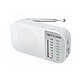 Muse Radio Portable de Poche Analogique FM / MW Muse M-025RW avec Haut-Parleur Blanc Profitez d'une réception fluide de vos stations FM et MW grâce au tuner analogique 2 gammes d'ondes et à l'antenne télescopique pivotante.