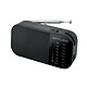 Muse Radio Portable de Poche FM / MW Tuner Analogique avec Prise Casque Noir Cette radio portable offre une compatibilité universelle grâce à sa prise casque Jack, vous permettant d'écouter vos stations FM et MW en toute tranquillité.