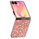 Avizar Coque pour Samsung Galaxy Z Flip 8 Pailletée avec Contour Chromé - Conçue sur mesure pour le Samsung Galaxy Z Flip 8, cette coque assure une protection optimale contre les chocs et les rayures sans entraver le fonctionnement du smartpho
