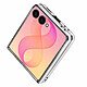 Acheter Avizar Coque pour Samsung Galaxy Z Flip 8 Pailletée avec Contour Chromé