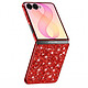 Avizar Coque pour Samsung Galaxy Z Flip 8 Pailletée avec Contour Chromé - Conçue sur mesure pour le Samsung Galaxy Z Flip 8, cette coque assure une protection optimale contre les chocs et les rayures sans entraver le fonctionnement du smartpho