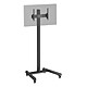 KIMEX 031-1103K2B Support TV sur roulettes  32'' - 75'' Hauteur 240cm, Inclinable noir