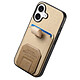 Avis Avizar Coque pour iPhone 17 Effet Tissu avec Support et Porte-Cartes