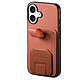 Avizar Coque pour iPhone 17 Effet Tissu avec Support et Porte-Cartes - Conception sur-mesure spécialement élaborée pour votre iPhone 17, assurant un ajustement parfait tout en préservant un accès direct à tous les boutons et ports.