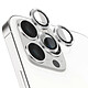 Zanaé Protection Caméra pour iPhone 13 Pro / 13 Pro Max en Verre Trempé et Aluminium Argent Conçue spécifiquement pour Apple iPhone 13 Pro / 13 Pro Max, cette protection caméra s'ajuste parfaitement aux lentilles de votre appareil pour une couverture sur mesure.