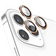 Zanaé Protection Caméra pour iPhone 12 Pro en Verre Trempé et Aluminium Renforcé Dorée - Conçue spécifiquement pour Apple iPhone 12 Pro, cette protection caméra s'ajuste parfaitement aux lentilles de votre appareil pour une couverture sur mesure.