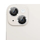 Zanaé Protection Caméra pour iPhone 14 / 14 Plus en Verre Trempé et Aluminium Renforcé Argent pas cher