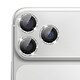 Zanaé Protection Caméra pour iPhone 17 Pro à Paillettes en Verre Trempé Résistant Argent pas cher