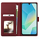 Mayaxess Étui Portefeuille pour Samsung Galaxy A16 Anti-RFID avec Coque Détachable Rouge pas cher