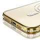 Avis Coque pour iPhone 14 Pro Max Compatible MagSafe avec Contour à Strass Dorée