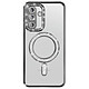 Coque pour Galaxy A56 / A36 Compatible MagSafe avec Contour à Strass Noir - Coque pour Galaxy A56 / A36 Compatible MagSafe avec Contour à Strass
