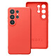 Coque pour Galaxy S26 Ultra en Silicone Soft-Touch avec Doublure Microfibre Orange pas cher