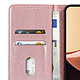 Étui Portefeuille pour Redmi 17C Chesterfield avec Fonction Support Vidéo Rose pas cher