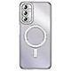 Coque pour Galaxy A14 4G / 5G Compatible MagSafe avec Contour à Strass Argent - Coque pour Galaxy A14 4G / 5G Compatible MagSafe avec Contour à Strass
