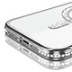 Avis Coque pour iPhone 14 Pro Max Compatible MagSafe avec Contour à Strass Argent