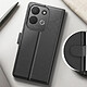 Acheter Étui Portefeuille pour Redmi 17 Chesterfield avec Fonction Support Vidéo Noir