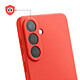 Avis Coque pour Galaxy S26 Plus en Silicone Soft-Touch avec Doublure Microfibre Orange