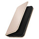 Avizar Étui à Clapet pour Galaxy A57 Magnétique Fonction Stand Classic Edition - Cet étui pour Galaxy A57 affiche un revêtement en simili cuir doré lisse à surface résistante aux traces et à l'usure