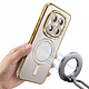 Coque pour Redmi Note 15 Pro 5G Compatible MagSafe avec Contour à Strass Dorée pas cher
