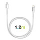 Acheter Zanaé Chargeur USB-C pour iPhone et iPad avec Câble USB-C Lightning Charge Rapide Blanc