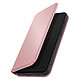 Avizar Étui à Clapet pour Galaxy A57 Magnétique Fonction Stand Classic Edition - Cet étui pour Galaxy A57 affiche un revêtement en simili cuir rose gold lisse à surface résistante aux traces et à l'usure