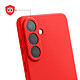 Avis Coque pour Galaxy S26 en Silicone Soft-Touch avec Doublure Microfibre Rouge