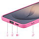 Acheter Coque pour Galaxy S26 Plus en Silicone Soft-Touch avec Doublure Microfibre Fuchsia