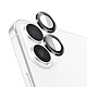 Zanaé Protection Caméra Camera pour iPhone 17 avec Cerclage Aluminium Renforcé Noir / Transparent - Protection Caméra Camera pour iPhone 17 avec Cerclage Aluminium Renforcé