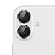 Zanaé Protection Caméra Camera pour iPhone 17 avec Cerclage Aluminium Renforcé Noir / Transparent pas cher