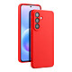 Coque pour Galaxy A57 en Silicone Soft-Touch avec Doublure Microfibre Rouge - Conçue sur mesure pour votre Samsung Galaxy A57, cette coque assure une protection idéale contre les chocs et les impacts accidentels du quotidien.