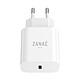 Zanaé Chargeur USB-C Power Delivery 20W Compatible Smartphones et Tablettes Rapide Blanc pas cher
