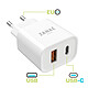 Avis Zanaé Chargeur USB-C et USB-A 20W pour Smartphone et Tablette Charge Rapide Blanc
