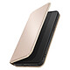 Avizar Étui à Clapet pour Redmi Note 14 Pro / 14 Pro Plus Magnétique Fonction Stand Classic Edition - Cet étui pour Redmi Note 14 Pro / 14 Pro Plus affiche un revêtement en simili cuir doré lisse à surface résistante aux traces et à l'usure