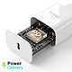 Zanaé Chargeur Secteur avec Câble USB-C Anti-Torsion Power Delivery 20W Blanc pas cher